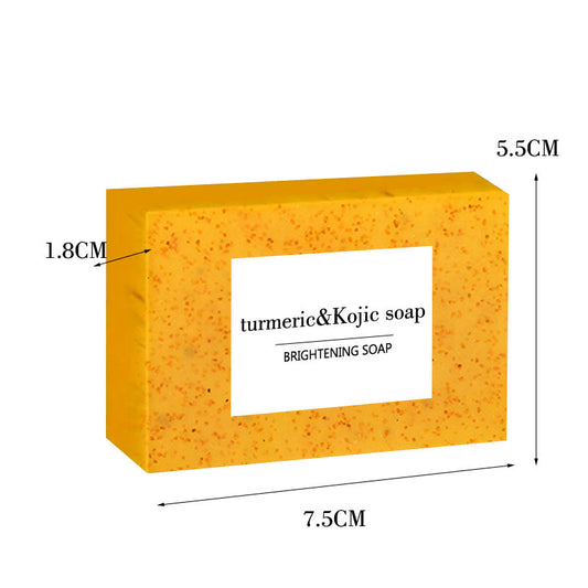 Savon au curcuma, granules de citron, savon à l'acide kojique