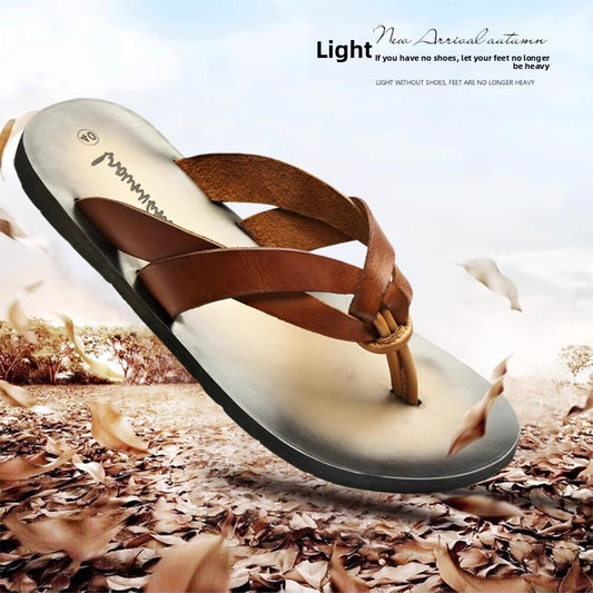Tongs en cuir