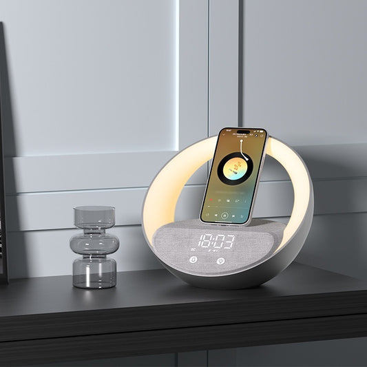 Réveil multifonction avec haut-parleur Bluetooth et fonction lever de soleil