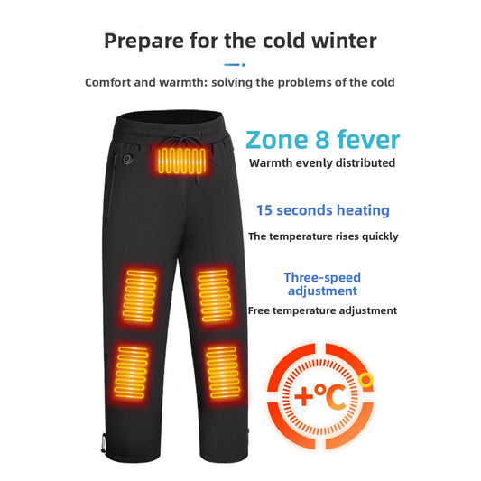 Pantalon en coton chauffant intelligent avec contrôle de température