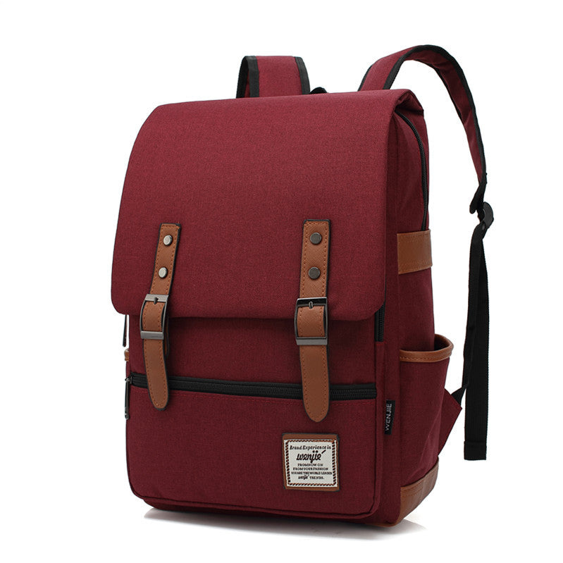 sac à dos de voyage en toile extérieure rétro pour hommes et femmes, de grande capacité