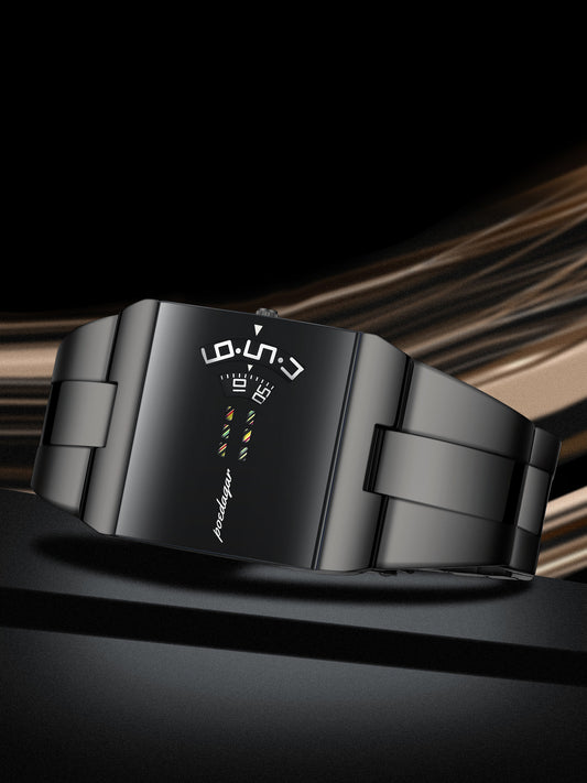 Mens Quartz Watch with Stainless Steel Band