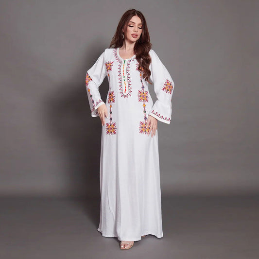 Robe abaya brodée