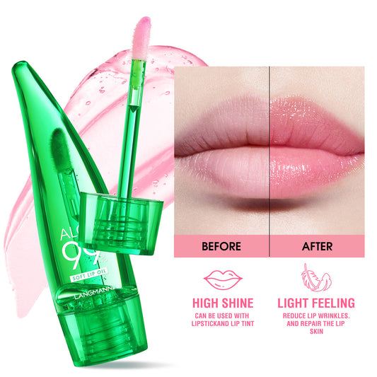Gloss à lèvres à l'aloe vera qui change de couleur
