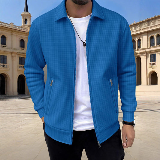 Veste décontractée pour homme avec fermeture éclair
