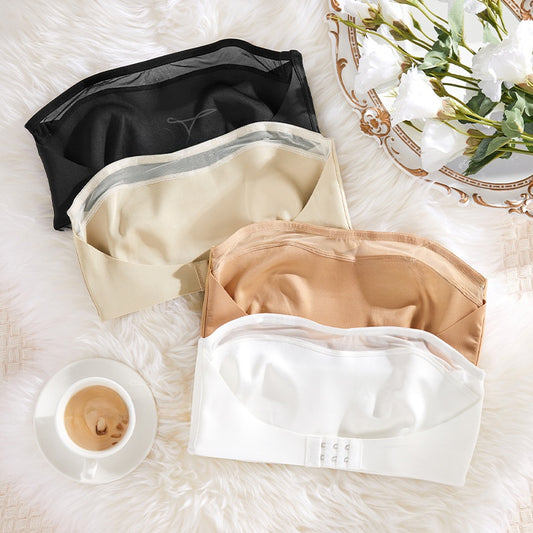 Haut tube à bretelles avec boucle élastique à l'avant en maille