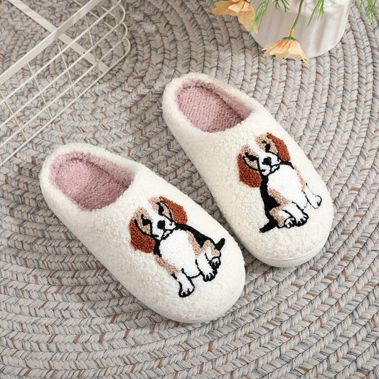 Chausson fille chien mignon de dessin animé