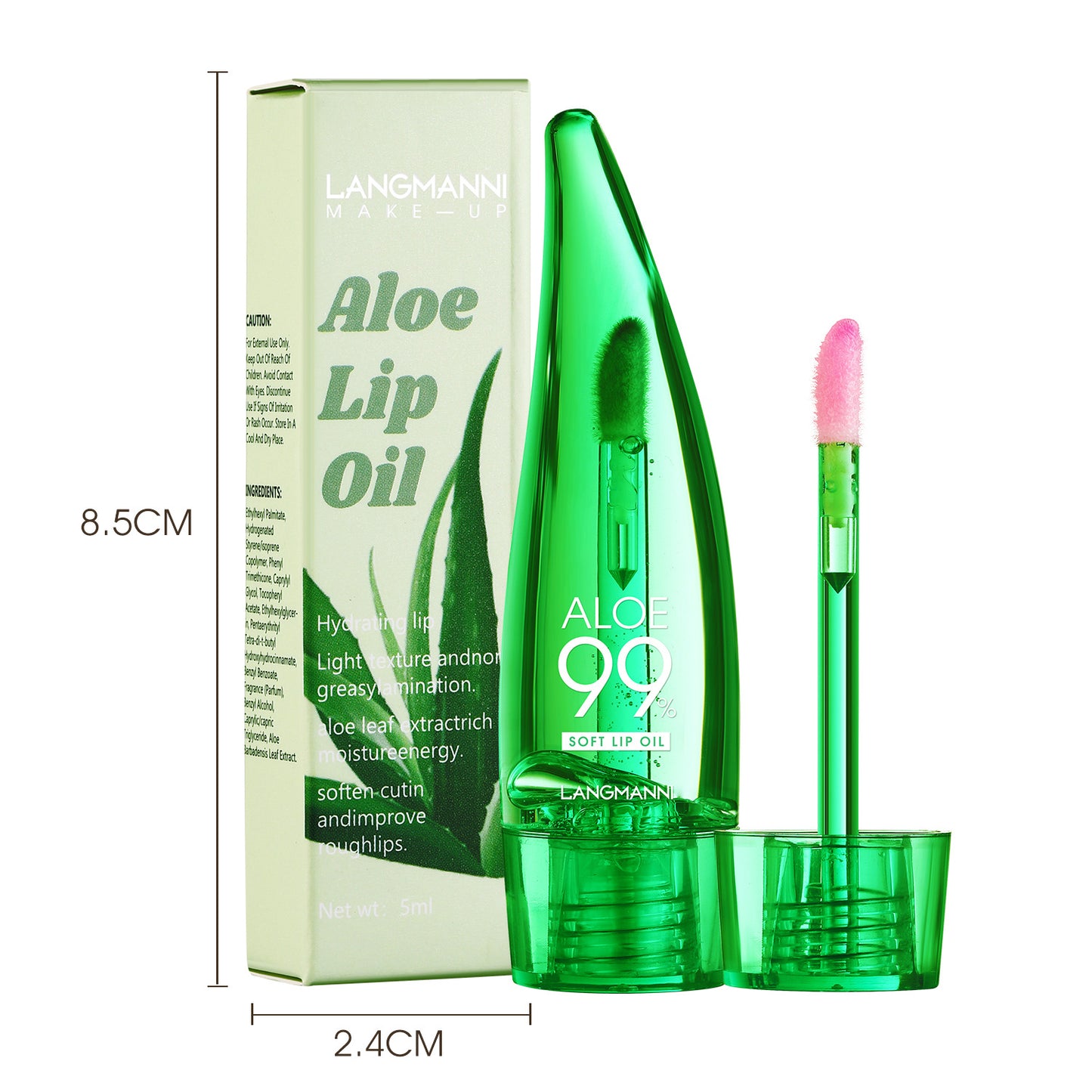 Gloss à lèvres à l'aloe vera qui change de couleur