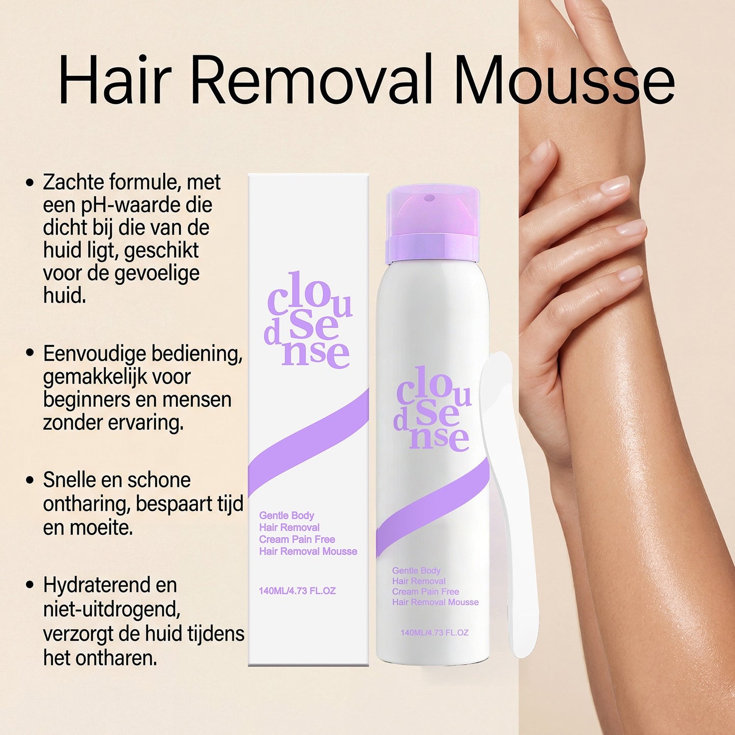 Mousse Spray Douceur pour l'Épilation