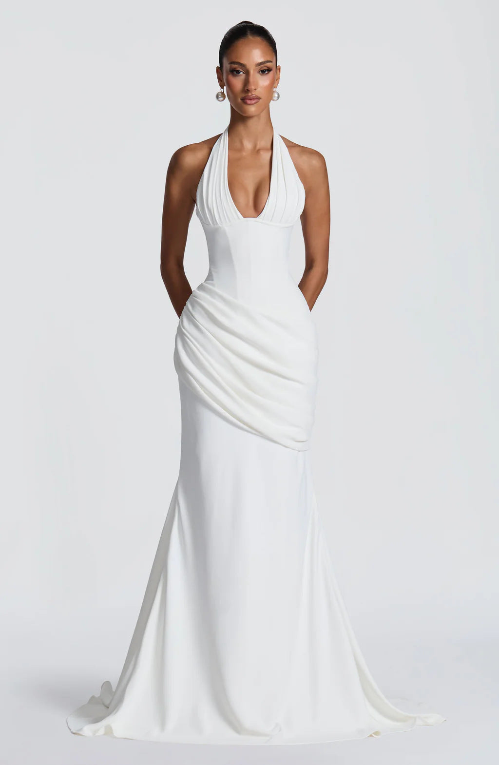 Robe longue dos nu pour femme