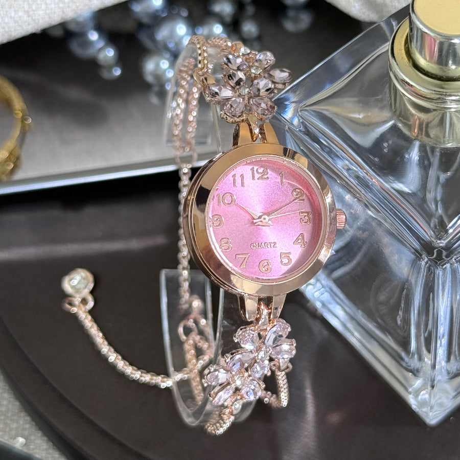 Montre Bracelet Extensible Fleur de Diamant
