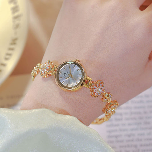 Montre pour femme BS Trèfle à quatre feuilles en zircon