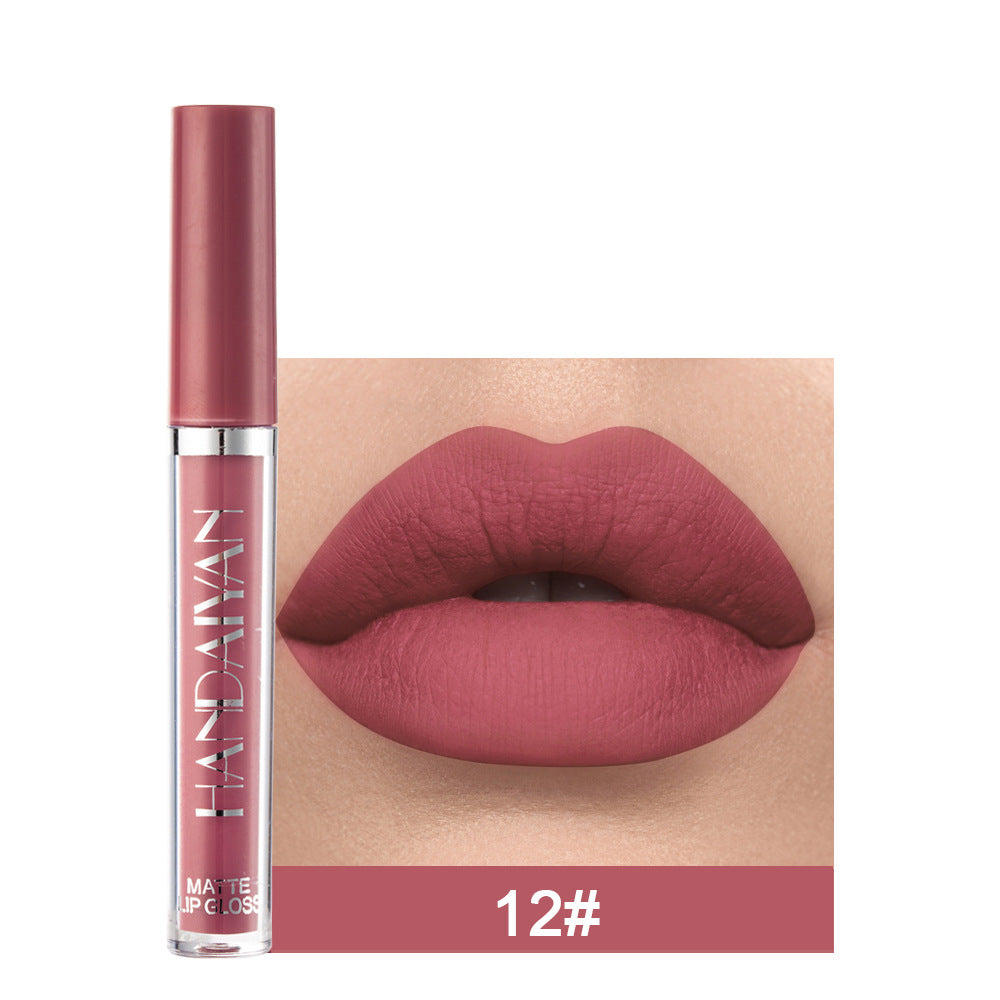 Rouge à lèvres liquide mat en 12 couleurs