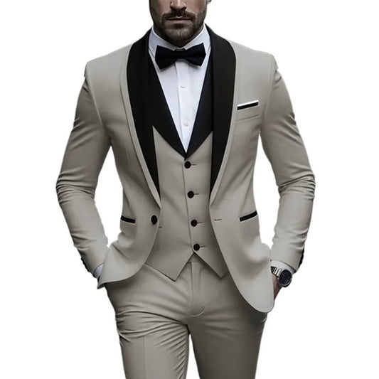 Costume slim pour homme, style business décontracté