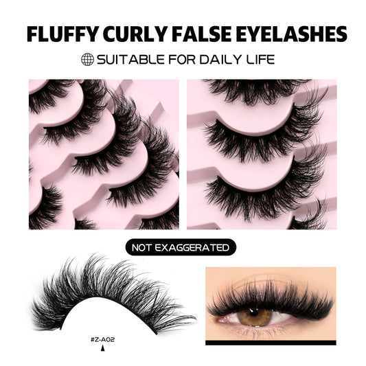 Faux cils épais en une seule pièce