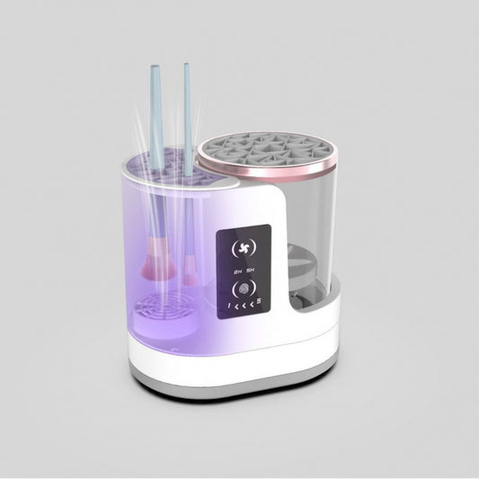 Nettoyeur automatique de pinceaux de maquillage avec fonction de séchage