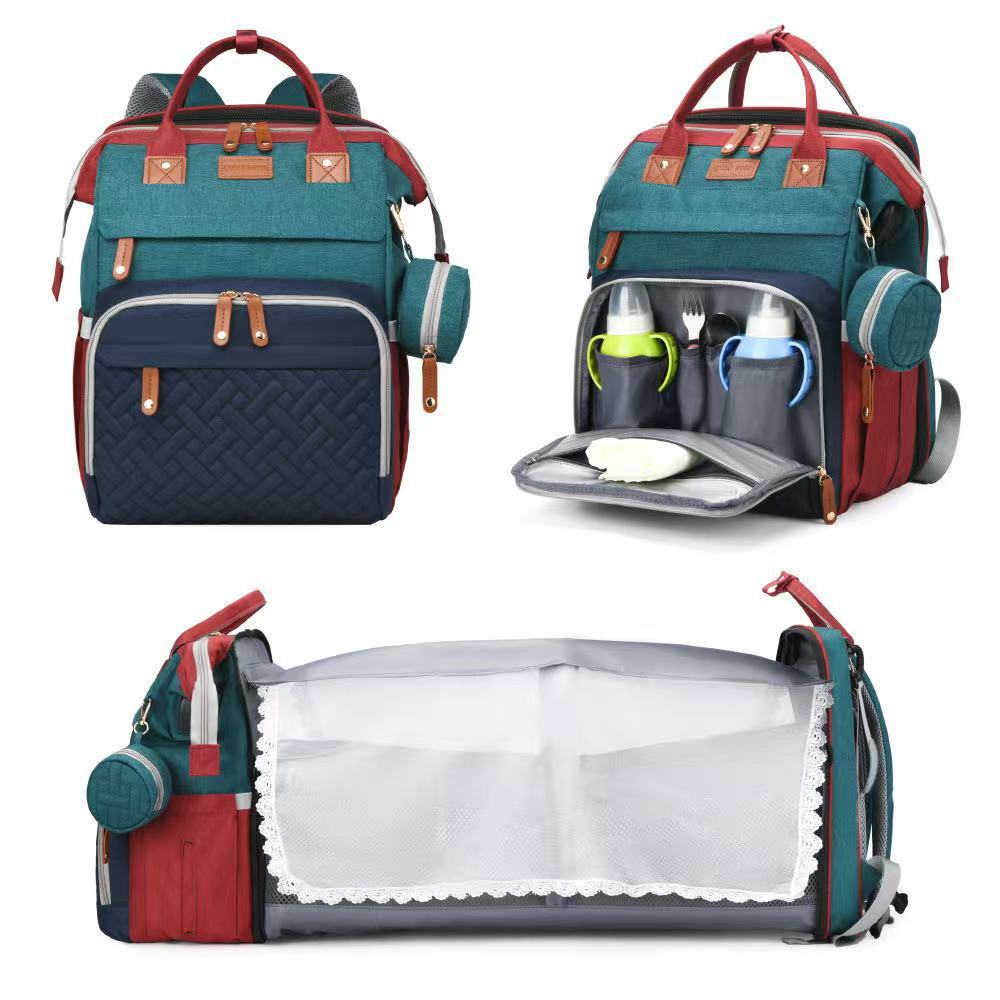 Sac à dos pliable pour lit bébé avec grande capacité