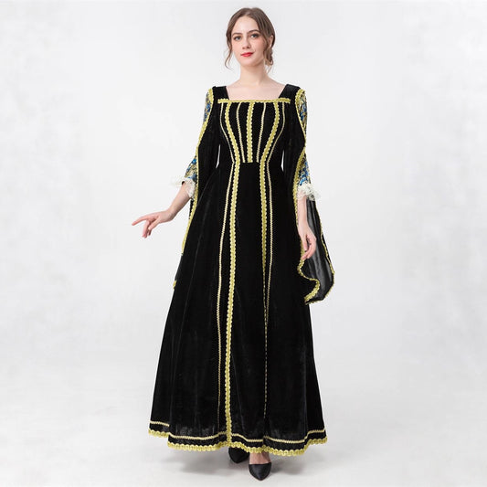 Robe de costume de sorcière gothique victorienne