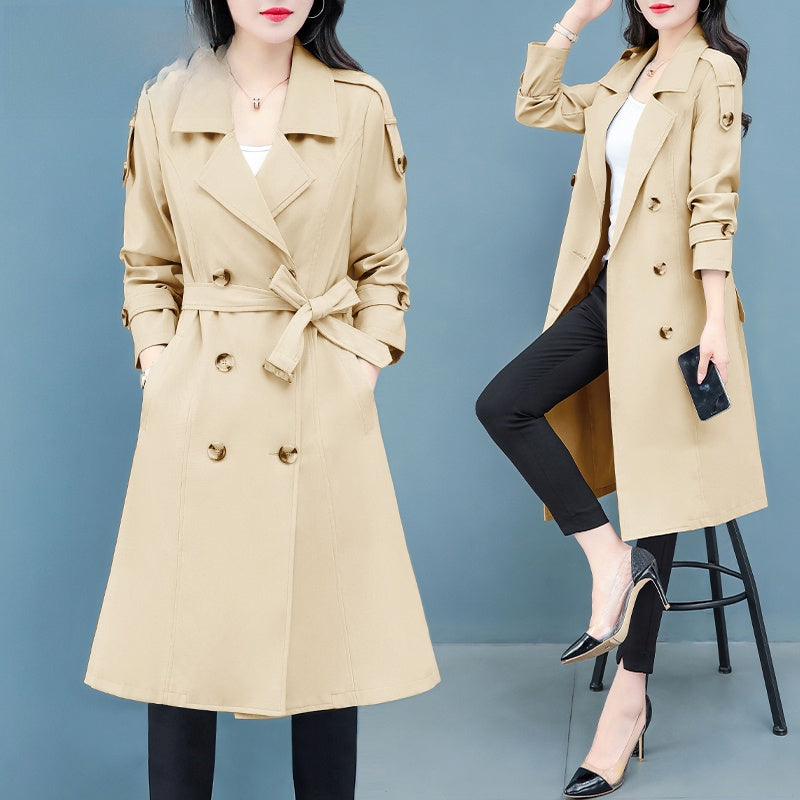 Veste coupe-vent mi-longue pour femmes