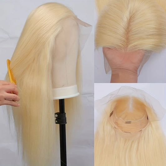 Perruque en cheveux humains avec front en dentelle 613