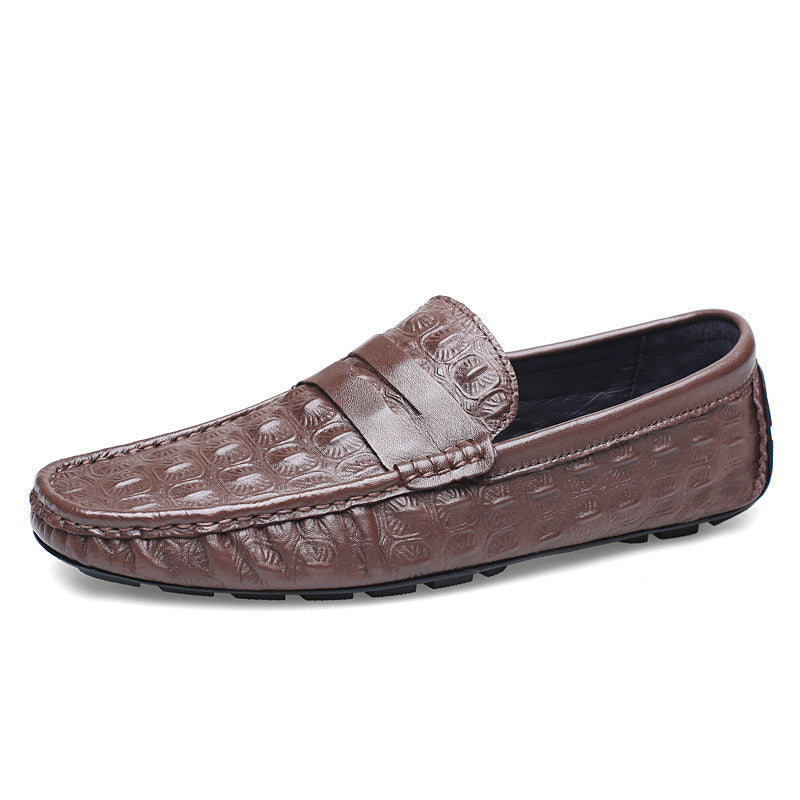 Mocassins en cuir véritable