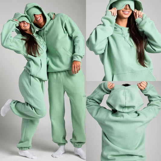 Sweat à capuche et pantalon avec masque pour les yeux
