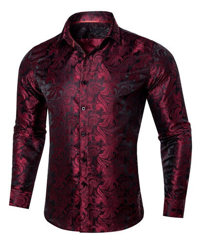 Chemise décontractée à manches longues pour homme