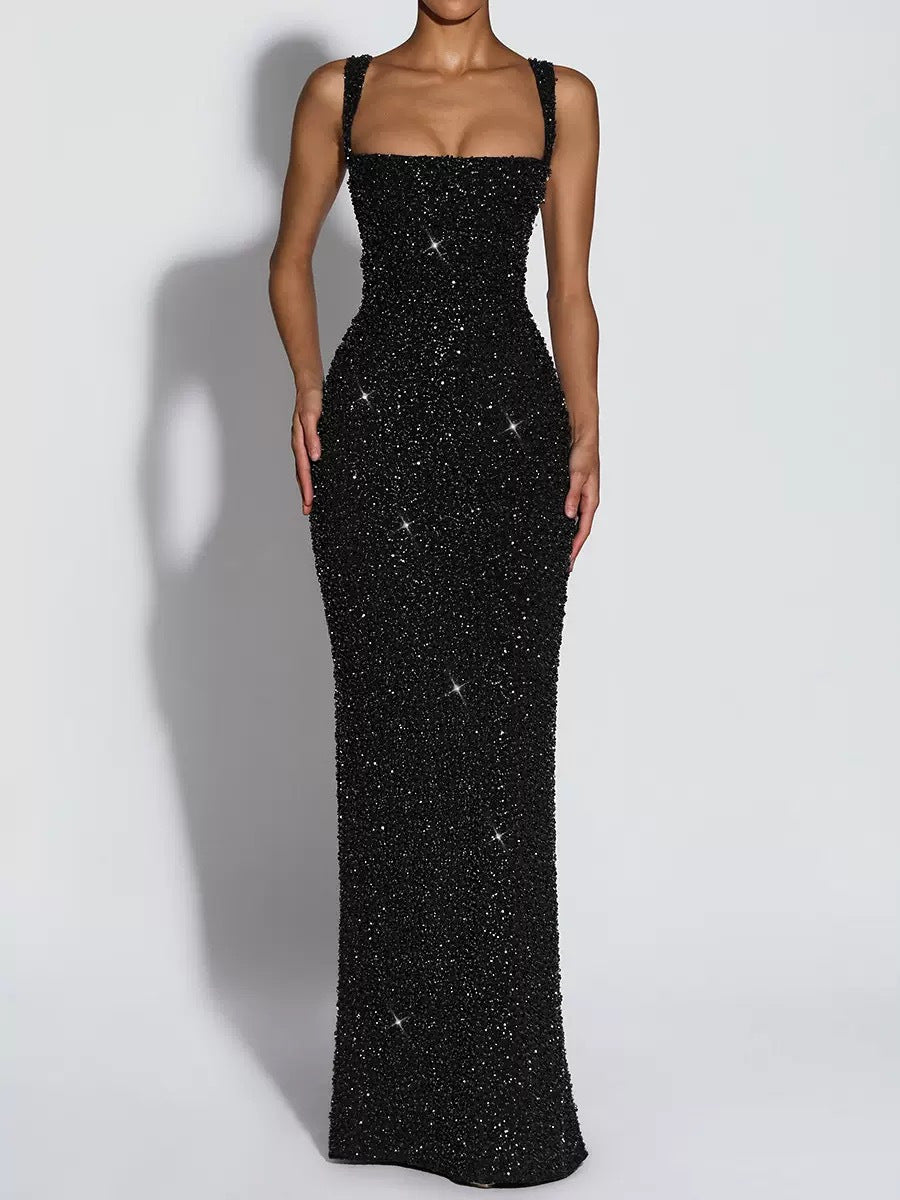 Robe elegante sans manches