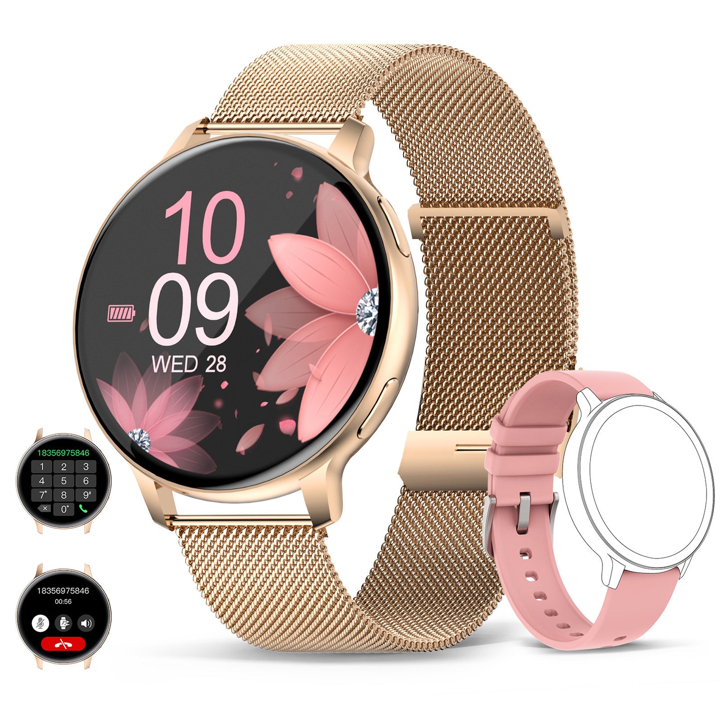 Montre intelligente Bluetooth S53 avec suivi de santé