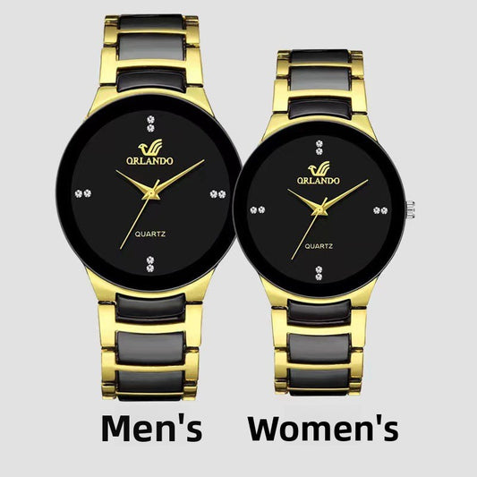 Montre Quartz Minimaliste à Cadran avec Bracelet en Acier