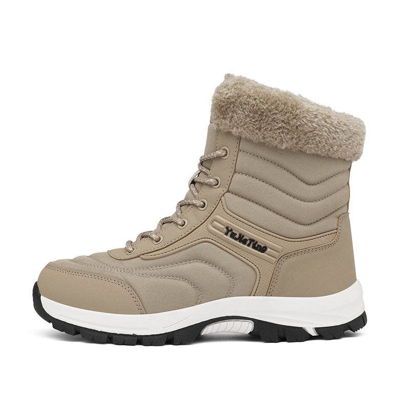 Bottes de neige isolées en tissu épais