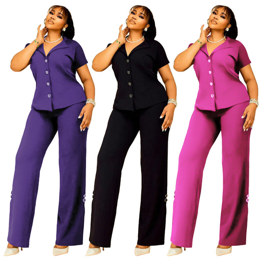 Habit :Ensemble deux pièces décontracté pour femme