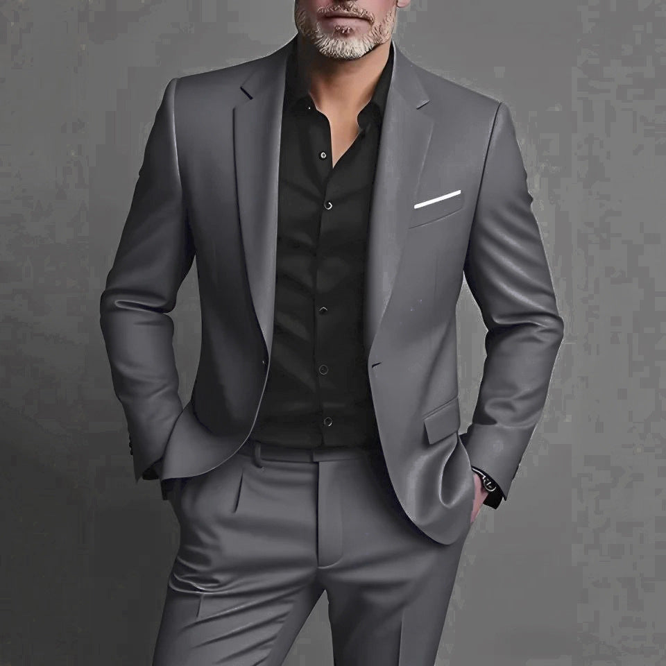 Ensemble costume slim pour homme en deux pièces