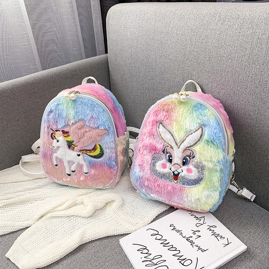 Sac à dos en peluche