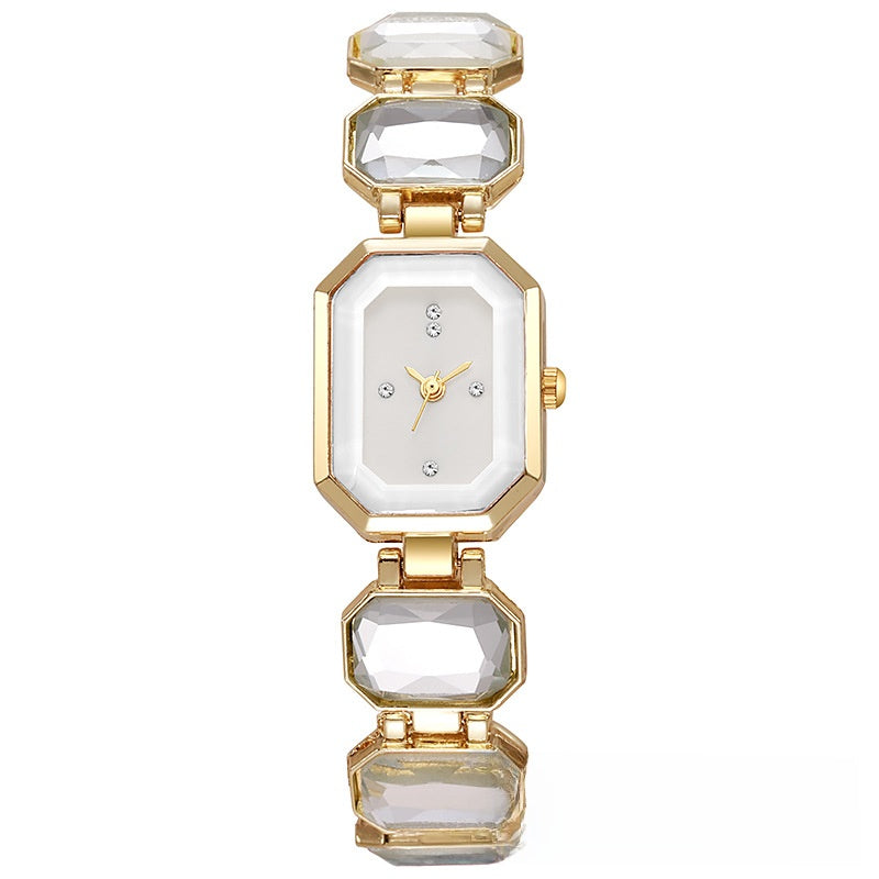 Montre carrée en quartz cristal