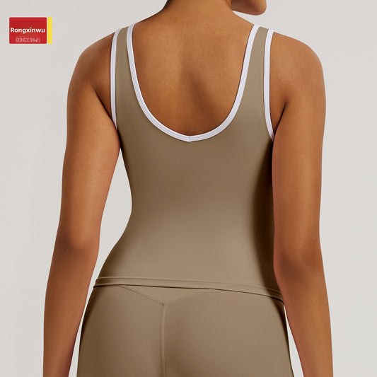 Habit :Débardeur de sport dos nu pour femmes