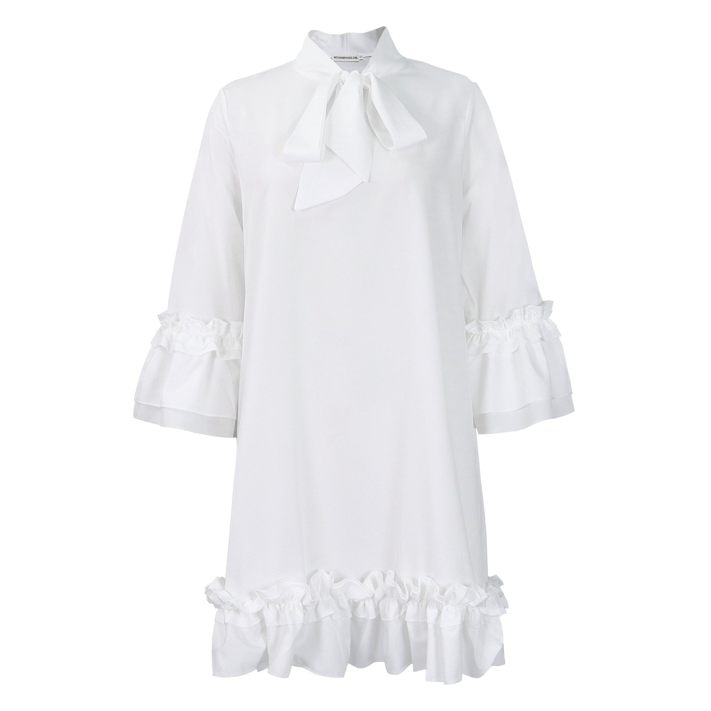 Habit :Robe ample à manches à volants pour femme