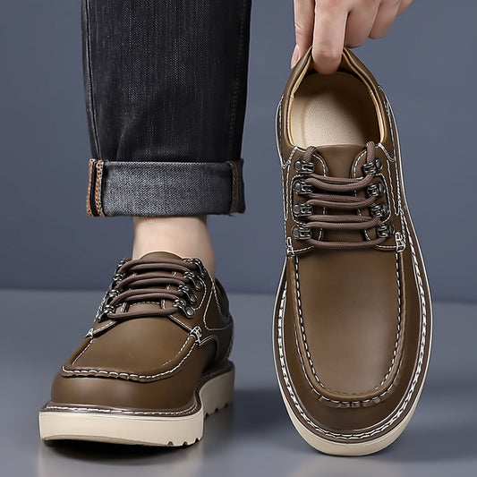Chaussures décontractées pour hommes en cuir véritable
