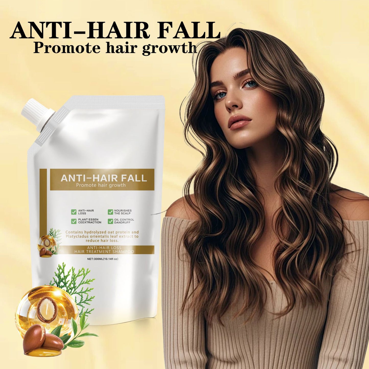 Shampoing au gingembre anti-chute de cheveux