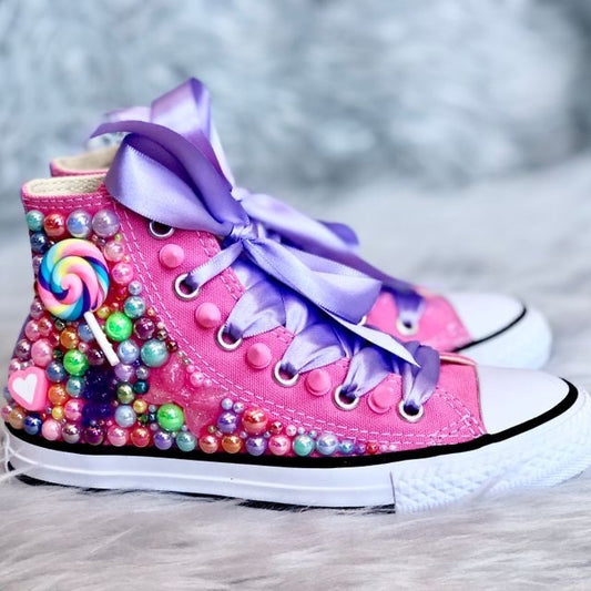Chaussures montantes en toile pour enfants