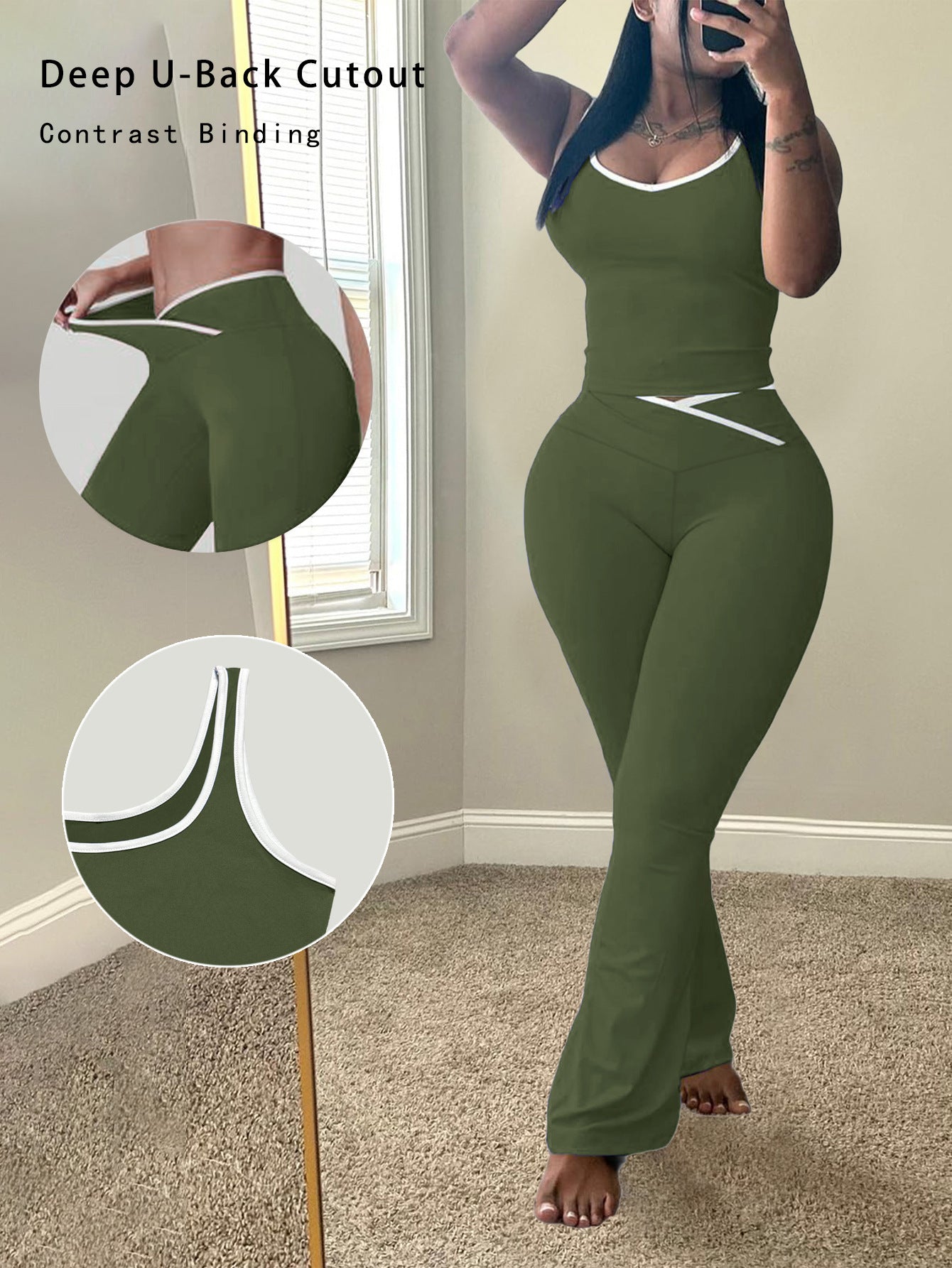 Débardeur d'été pour femmes et pantalon