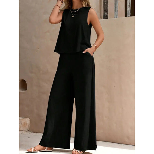 Ensemble pour femmes composé d'un gilet et d'un pantalon