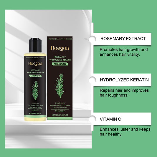 Shampoing au romarin à base de plantes pour le contrôle du sébum et le volume