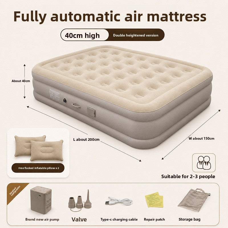 Matelas gonflable automatique avec pompe à air intégrée
