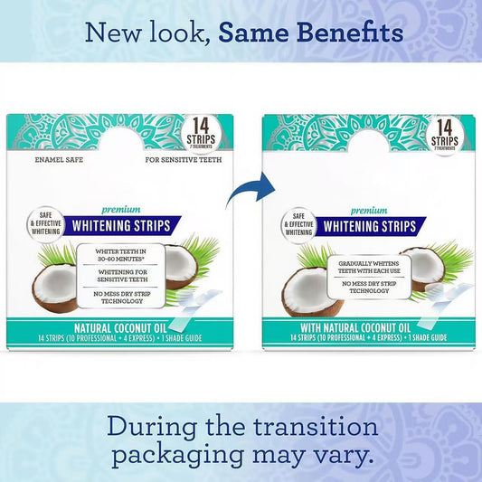Bandes de blanchiment des dents � l'huile de coco