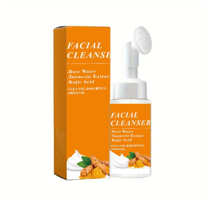 Mousse nettoyante visage au curcuma