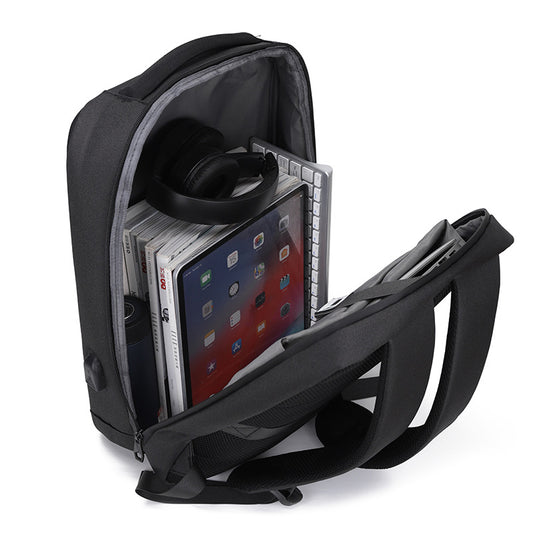 Sac à dos d’ordinateur portable à coque rigide avec bandes réfléchissantes