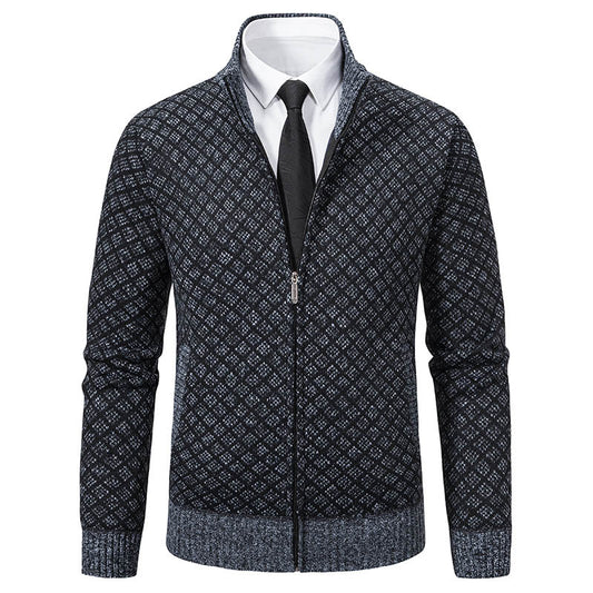 Cardigan à capuche en tricot pour hommes