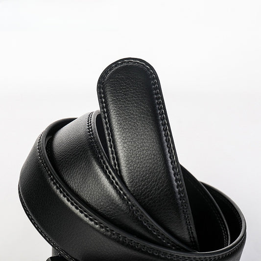 Ceinture pour homme en cuir véritable double face avec boucle automatique