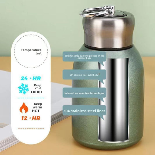 Tasse isotherme portable en acier inoxydable